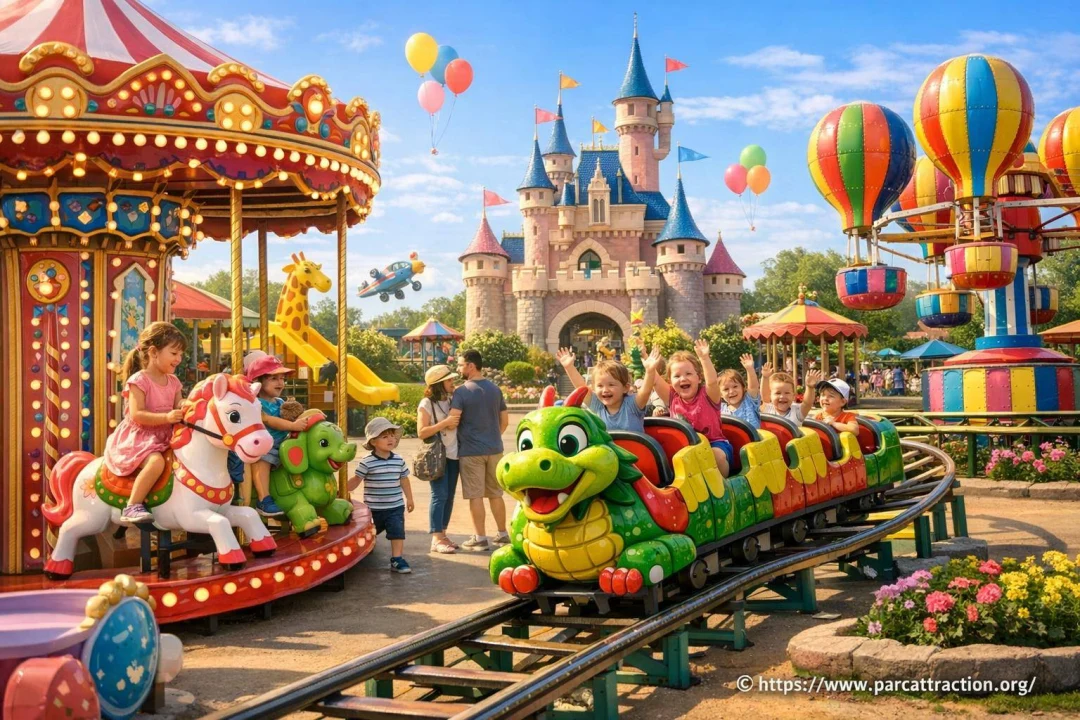 Parc d'attractions adaptés aux enfants