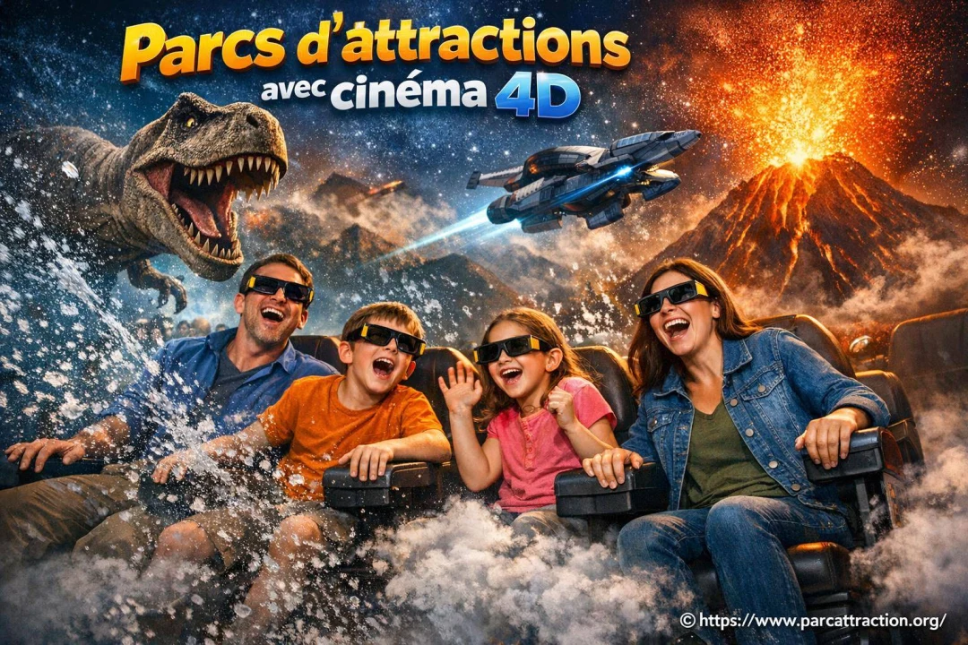 Parcs d'attractions avec cinéma 4D