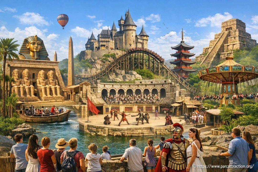 Parcs d'attractions avec un intérêt culturel