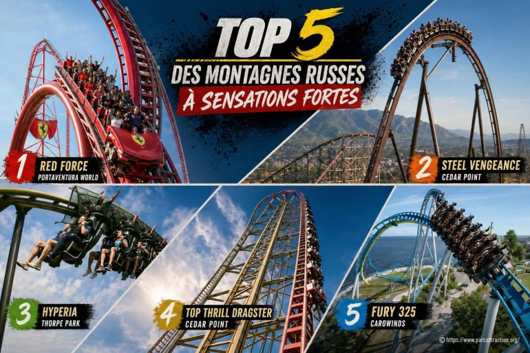 Top 5 des montagnes russes à sensations fortes à ne pas manquer