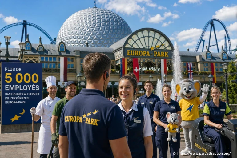 Combien d'employés travaillent à Europa-Park ?