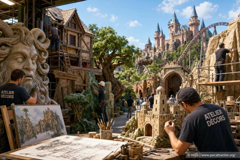 Les secrets de fabrication des décors de parcs d’attractions