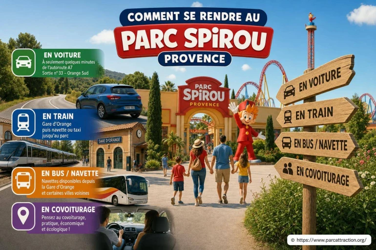 Comment se rendre au Parc Spirou Provence ?