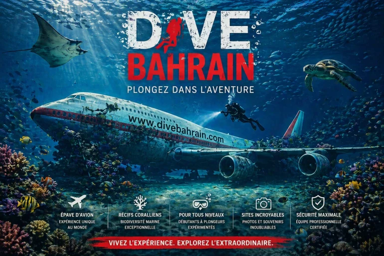 DiveBahrain : Le parc d’attractions sous-marin où un Boeing 747 a été coulé...
