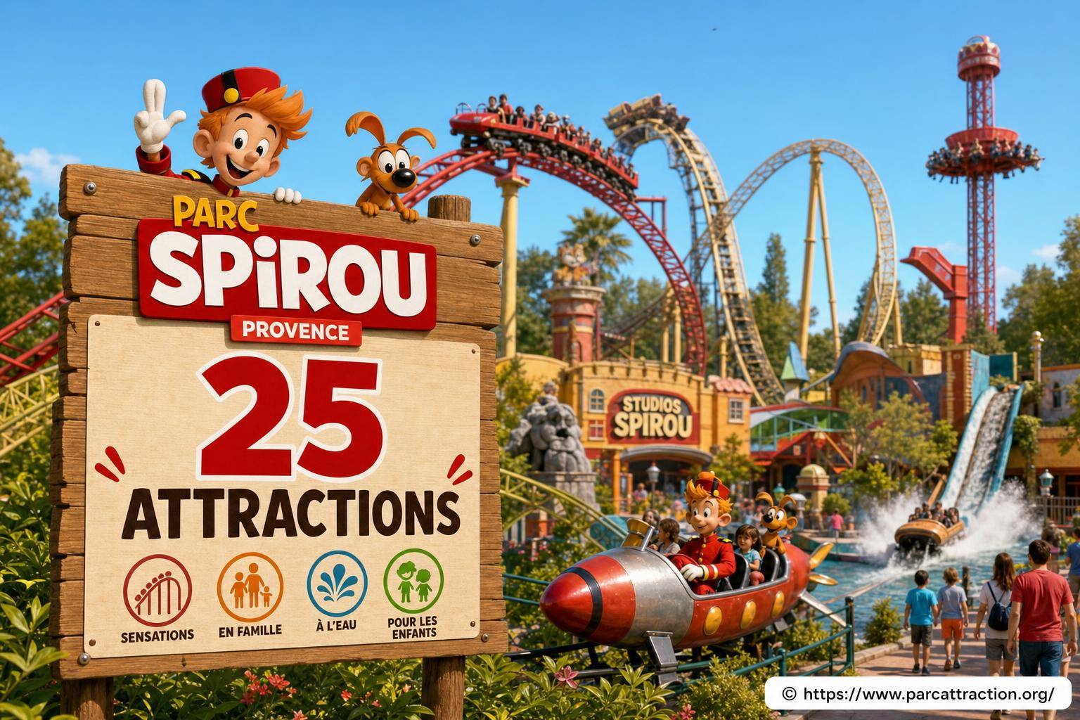 Nombre d'attractions au Parc Spirou Provence : que découvrir ?