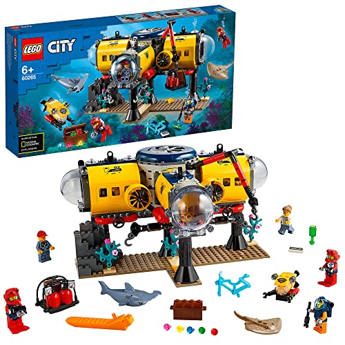 LEGO 60265 City La Base d’Exploration océanique, sous Marin 